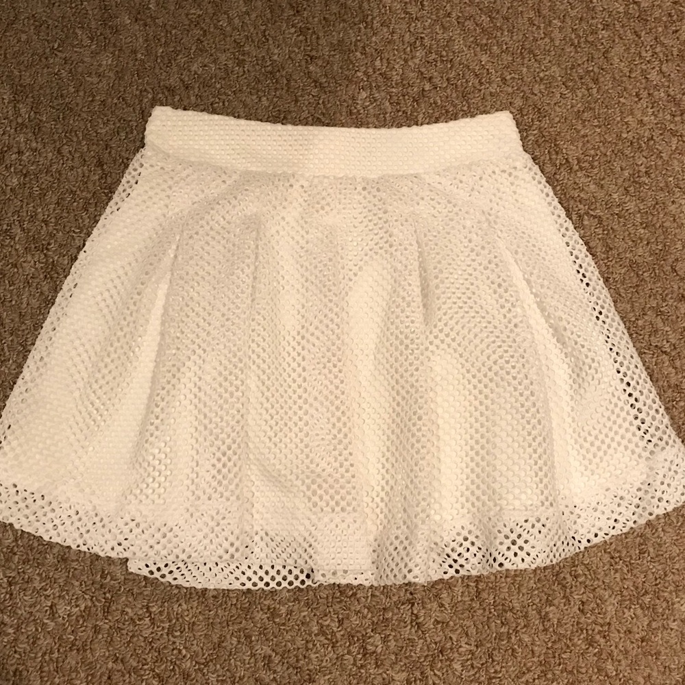Banana Republic | White Skater Skirt